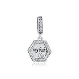 Love My Baby Bead 925 Sterling Silver Charm for Bracelets