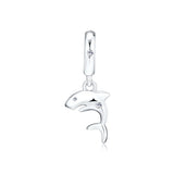 Sweet Shark Bead 925 Sterling Silver Charm for Bracelets