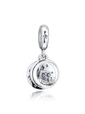 925 Sterling Silver Always by Your Side Owl Hanging Beads