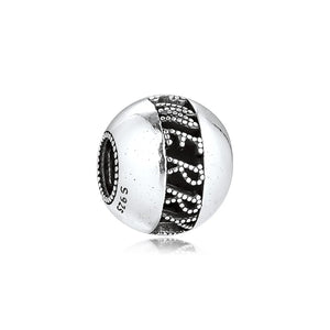925 Sterling Silver Merry Christmas Beads for Europe Bracelets and Necklaces