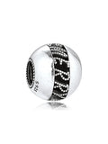 925 Sterling Silver Merry Christmas Beads for Europe Bracelets and Necklaces