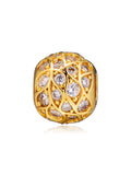 Sparkling Pattern Beads 100% 925 Sterling Silver Jewelry