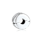 Sunburst Clip Bead 925 Sterling Silver Charm for Bracelets Necklaces