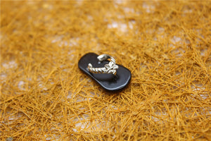 Charms Flip Flops Slipper Shoes Shape Pendants Dangled Jewelry