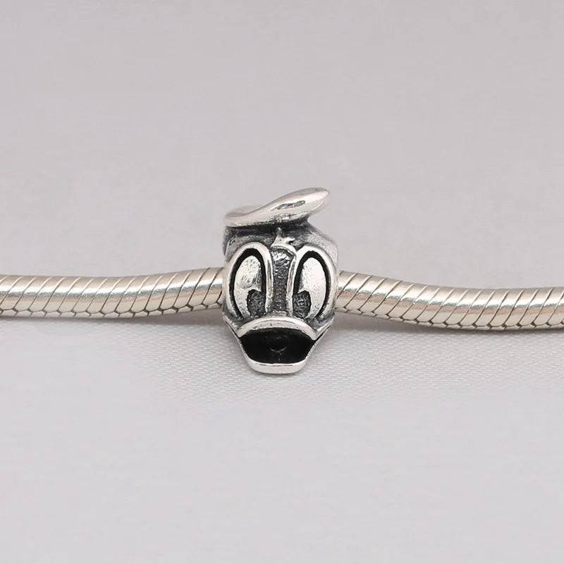 925 Sterling Silver Cartoon Animal Beads for Bracelets DIY Jewelry Making