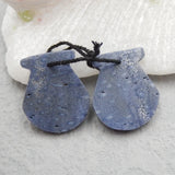 Natural Coral Shell Earrings 21x16x4mm