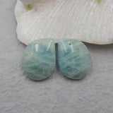 Natural Aquamarine Charm Jewelry Beads for Accessories