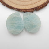 Natural Aquamarine Charm Jewelry Beads for Accessories