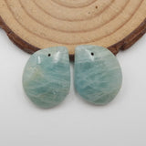 Natural Aquamarine Charm Jewelry Beads for Accessories