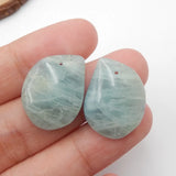 Natural Aquamarine Charm Jewelry Beads for Accessories