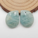 Natural Aquamarine Charm Jewelry Beads for Accessories