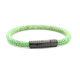 Men's Leather Wrap Bracelet with Stainless Steel Clasp