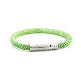Men's Leather Wrap Bracelet with Stainless Steel Clasp