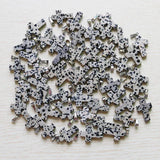 Natural Speckle Stone Cross Beads Pendants DIY Necklace Jewelry Making 30Pcs/Lot