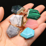 Natural Stone Pendant Turquoise Labradorite