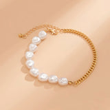 Pearl Beads Chain Anklet for Women Summer Ankle Bracelet