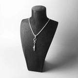Sterling Silver Fishing Hook Pendant Carrier Jewelry Accessory Gift