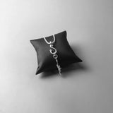 Sterling Silver Fishing Hook Pendant Carrier Jewelry Accessory Gift