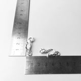 Sterling Silver Fishing Hook Pendant Carrier Jewelry Accessory Gift