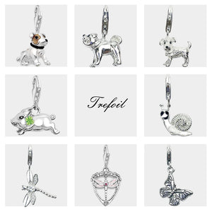 Animal Charms Pendant 925 Sterling Silver Women Jewelry Gift