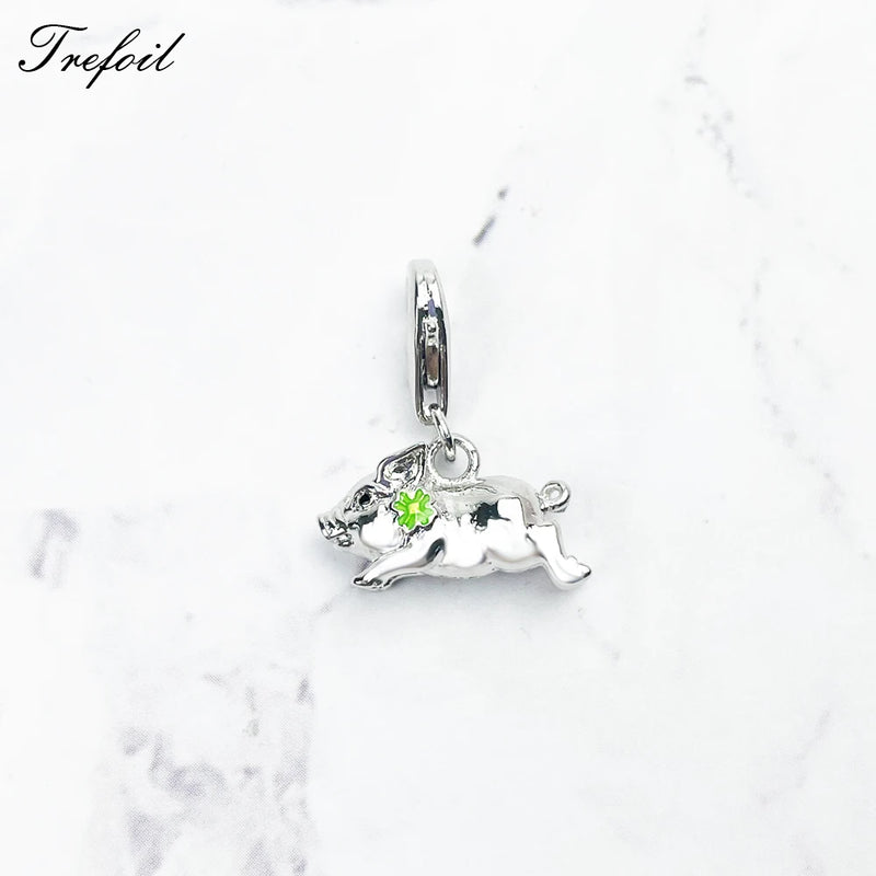 Animal Charms Pendant 925 Sterling Silver Women Jewelry Gift