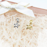 Star Charms Pendant 925 Sterling Silver Golden Bracelets Fine Jewelry