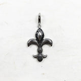 Fleur-de-lis Lily Pendant 925 Silver Jewelry
