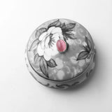 925 Sterling Silver Flower Snake Bear Rose Oval Charm Pendant
