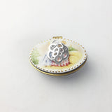 925 Sterling Silver Flower Snake Bear Rose Oval Charm Pendant