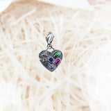 Heart Pendant Charm 925 Sterling Silver Bracelet Fit Europe Style Jewelry