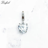Heart Crystal 925 Sterling Silver Pendant for Bracelet Necklace Bag