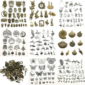 Mixed Plants And Animals Charms Pendant Bag Charm Jewellery Making Supplies