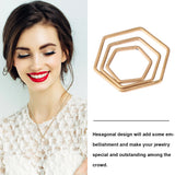 Metal Frame Pendant Necklace Charm DIY Blanks Open Hollow Earring
