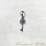 Star Key Charms Pendant 925 Sterling Silver for Bracelet Necklace Bag