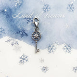 Star Key Charms Pendant 925 Sterling Silver for Bracelet Necklace Bag