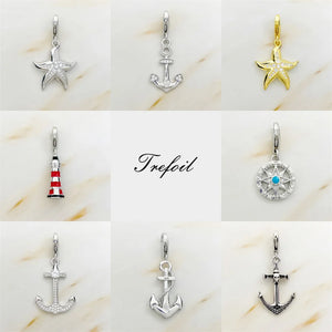 925 Silver Ocean Charms Pendant for Bracelets