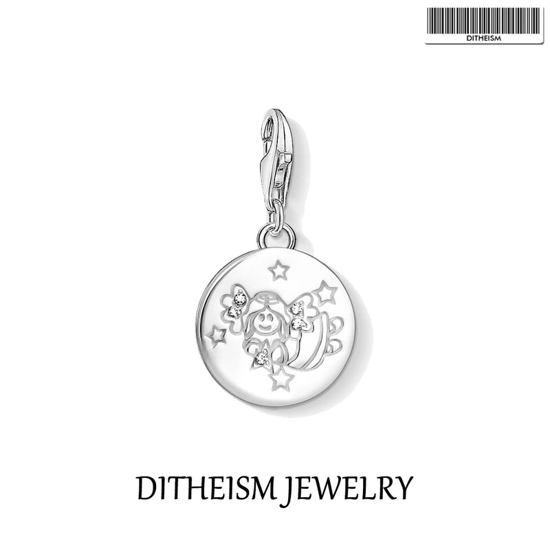 Angel Pendant 925 Sterling Silver for DIY Jewelry Making
