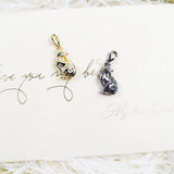 Magic Cat Charms Pendant 925 Sterling Silver Golden Fit Bracelet Necklace