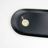 Magical Coin Golden 925 Sterling Silver Charm Pendant Jewelry