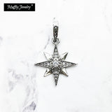 Star Charms Pendant 925 Sterling Silver Fit Necklace Romantic Gift