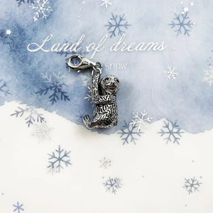 Sloth Charm 925 Sterling Silver Bracelet Jewelry for Women Men Summer Gift