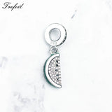 Watermelon Charms Pendant 925 Sterling Silver Bracelet Necklace DIY Gift