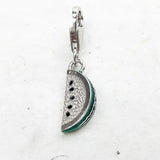 Watermelon Charms Pendant 925 Sterling Silver Bracelet Necklace DIY Gift