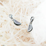 Watermelon Charms Pendant 925 Sterling Silver Bracelet Necklace DIY Gift