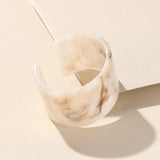 Resin Open Cuff Bracelet for Women - Acrylic Geometric Wide Bangle