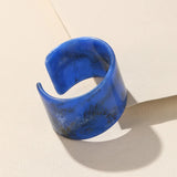 Resin Open Cuff Bracelet for Women - Acrylic Geometric Wide Bangle