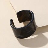 Resin Open Cuff Bracelet for Women - Acrylic Geometric Wide Bangle