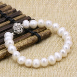Women's Pearl Beads Bangle Bracelet High Jewelry