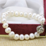 Women's Pearl Beads Bangle Bracelet High Jewelry