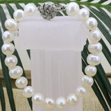 Women's Pearl Beads Bangle Bracelet High Jewelry
